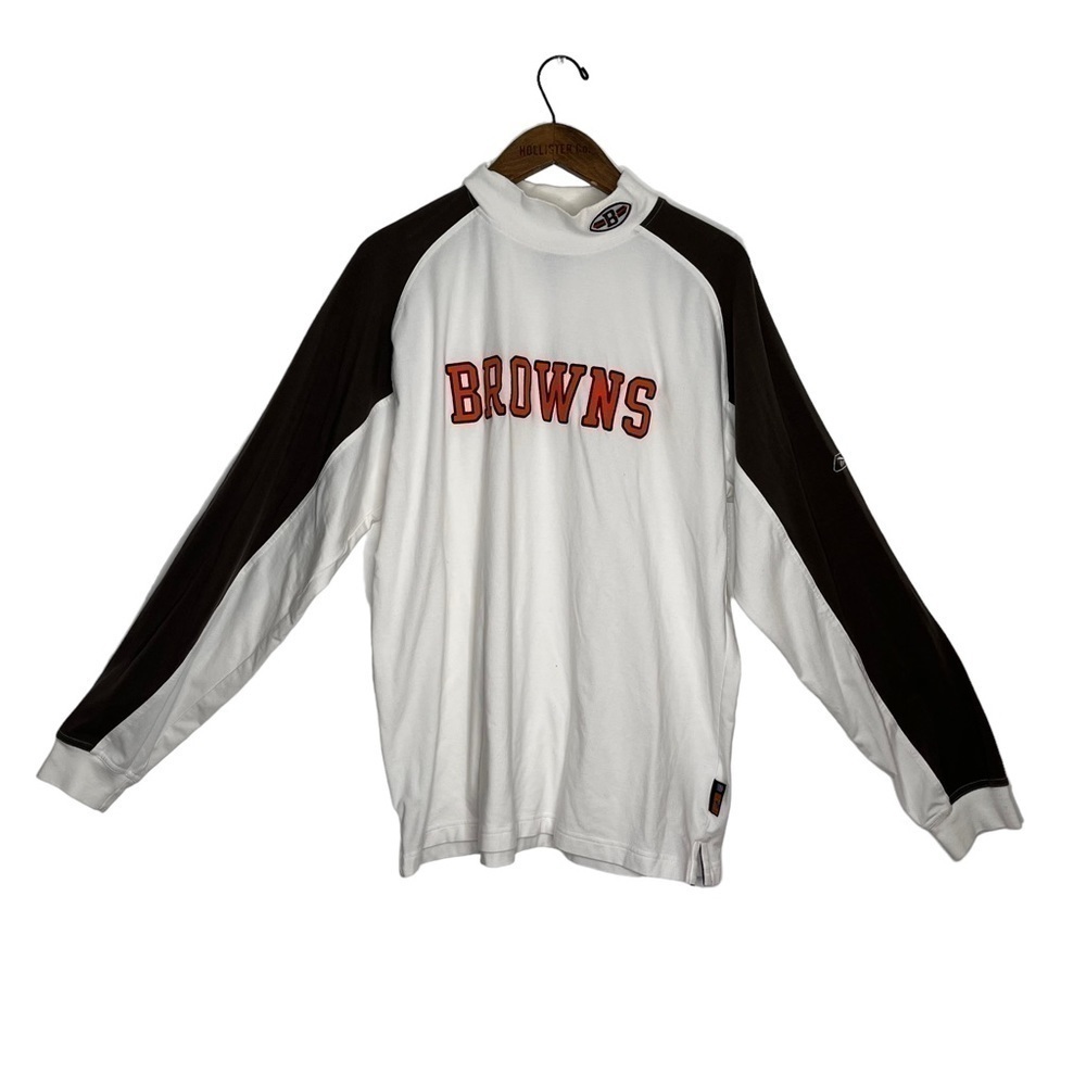 Vintage Reebok Cleveland Browns Mockneck Sweater